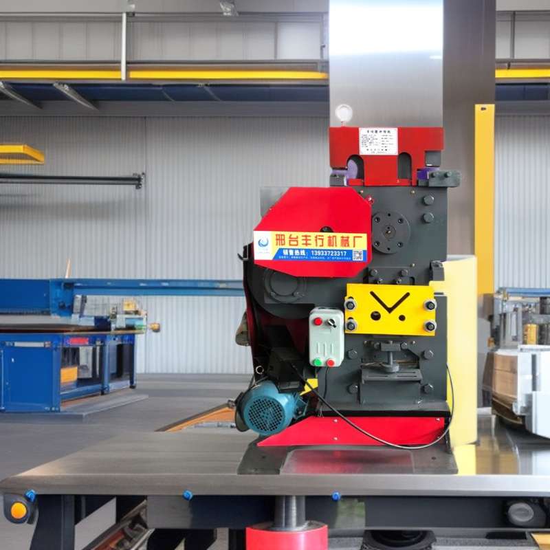 丰行制造联合冲剪机角钢剪切机槽钢切断机钢板扁钢冲孔机切割机