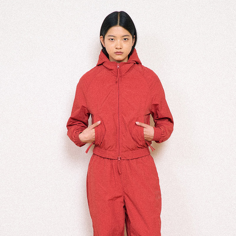 韩国正品 PARTIMENTO 春季新款女款休闲连帽宽松夹克短外套