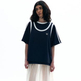 宽松休闲百搭棒球短袖 韩国正品 女装 2025年夏新款 T恤 PARTIMENTO