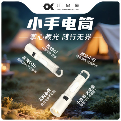 江尛鱼小手电筒可充电便携式儿童