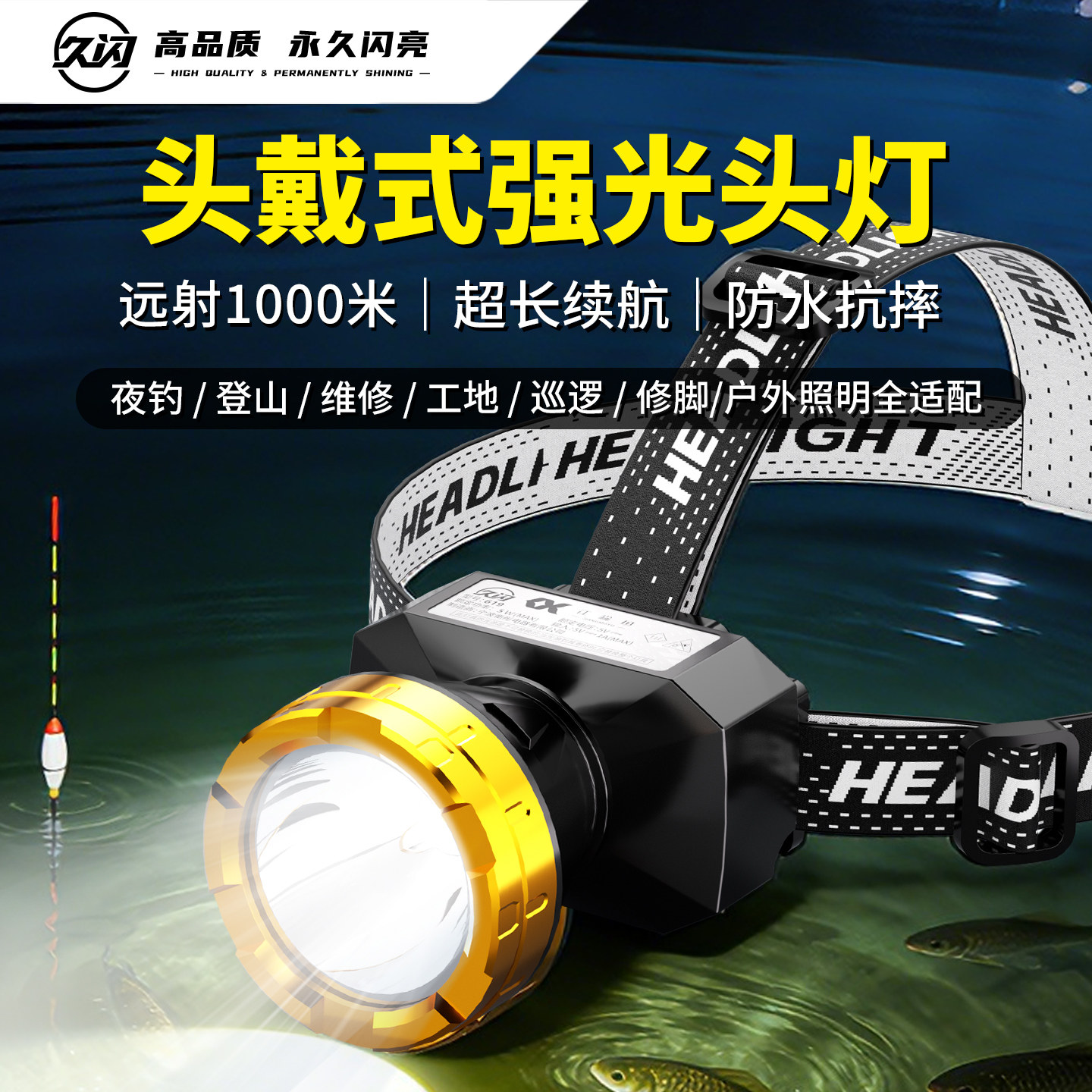 头戴式强光头灯2026新款强光超亮图片