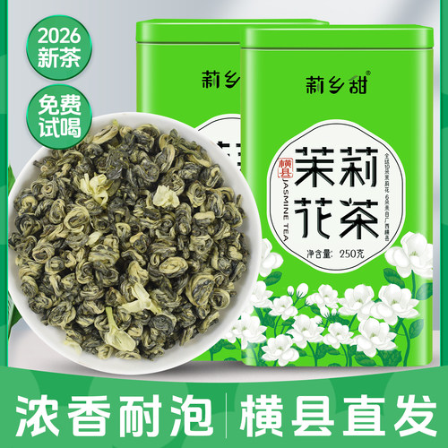 广西横县茉莉香螺浓香型茉莉花茶