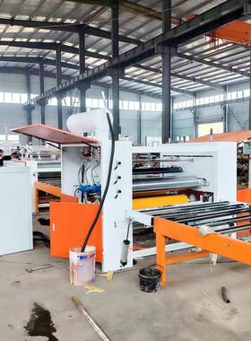 供应PET高光木饰碳晶板贴面机木工机械硅酸钙板铝皮复合机