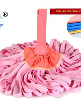 免手洗鹿皮巾鸡皮家用懒人不掉毛无水痕拖把家用老式墩布PVA包邮