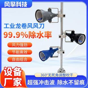 超级气刀空压机压缩空气喷嘴节能强风高压360度旋转除尘除水气刀
