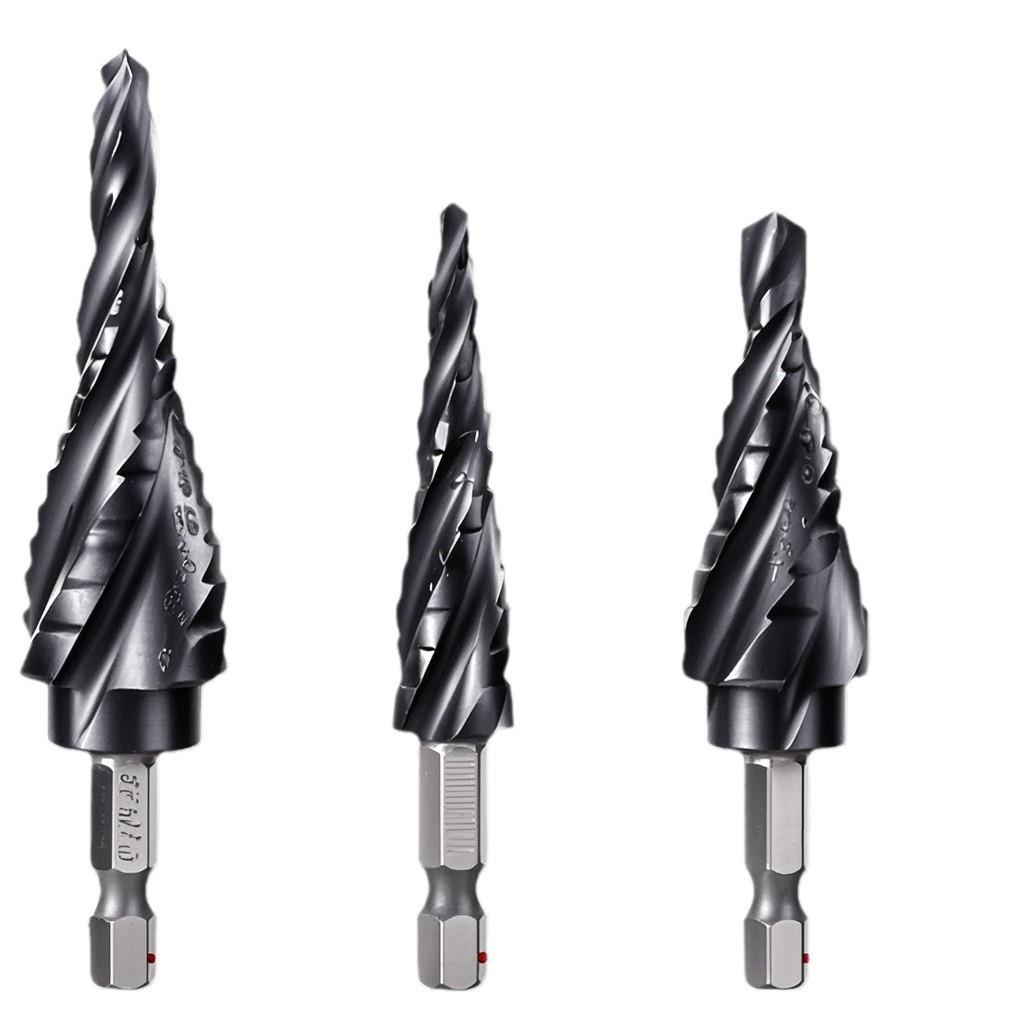 四槽 M35阶梯钻 宝塔钻 TIALN 氮铝化钛纳米涂层倒角扩孔四刃