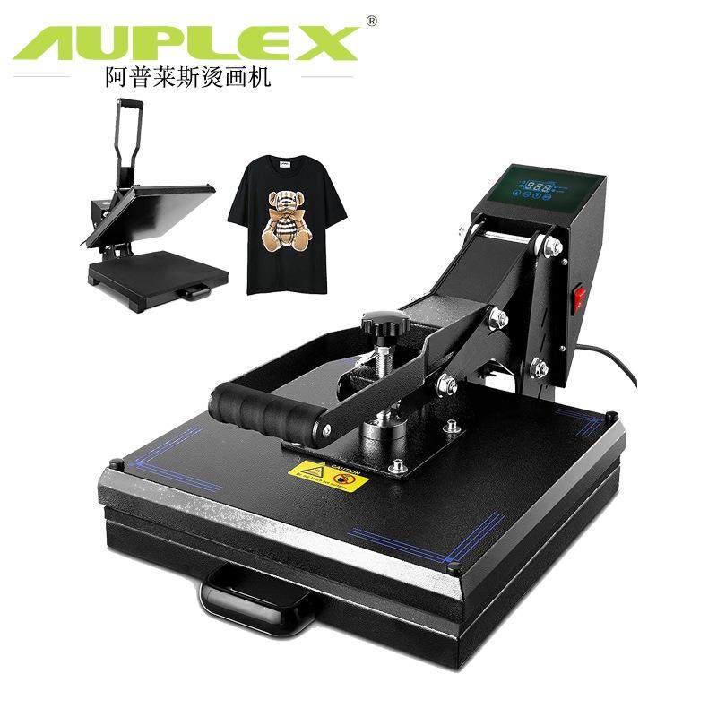 38*38CM热转印机器设备烫钻机锦旗T恤印花机压烫机高压平板烫画机