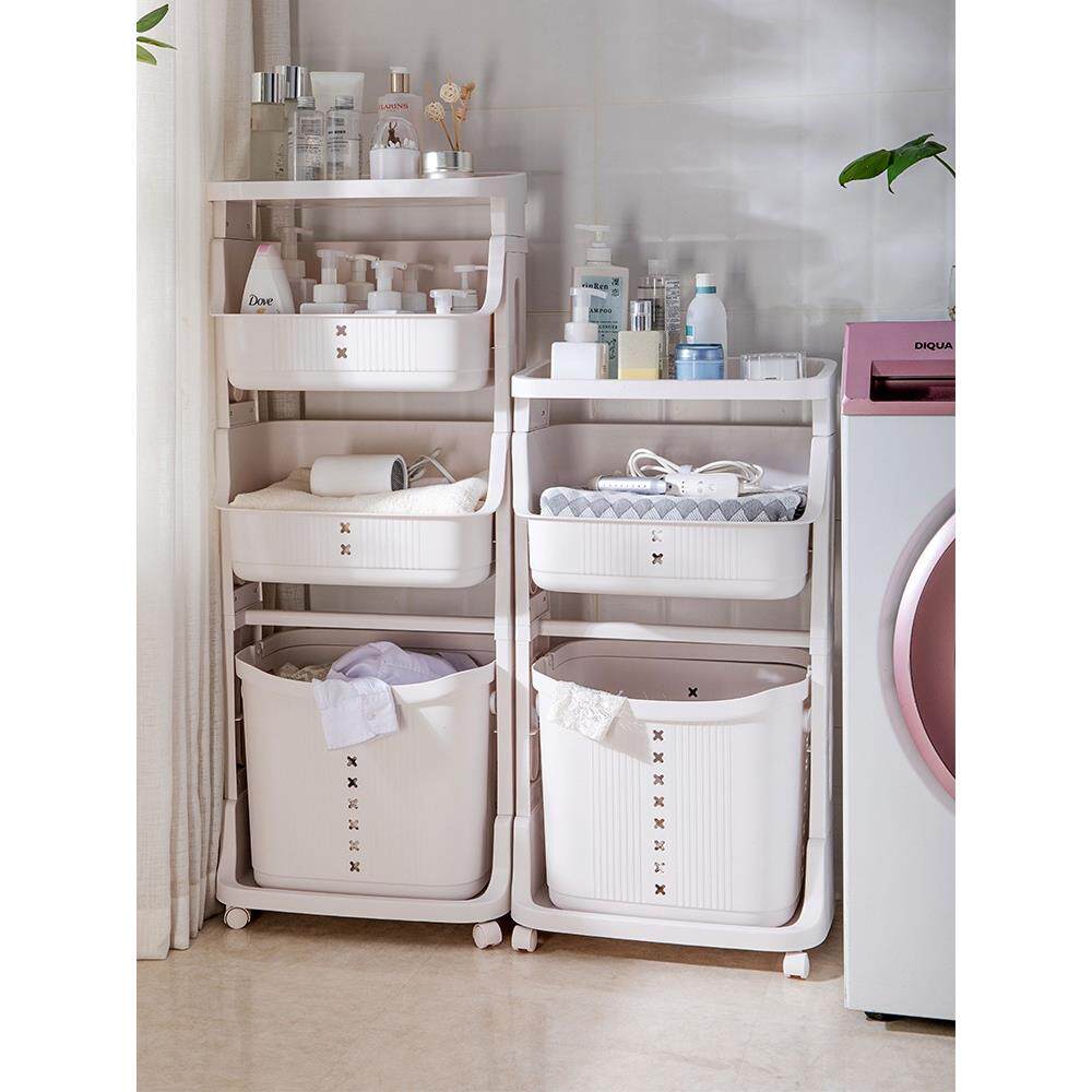 居家家脏衣篓收纳筐多功能衣服收纳篮家用洗衣篮阳台落地置物架子