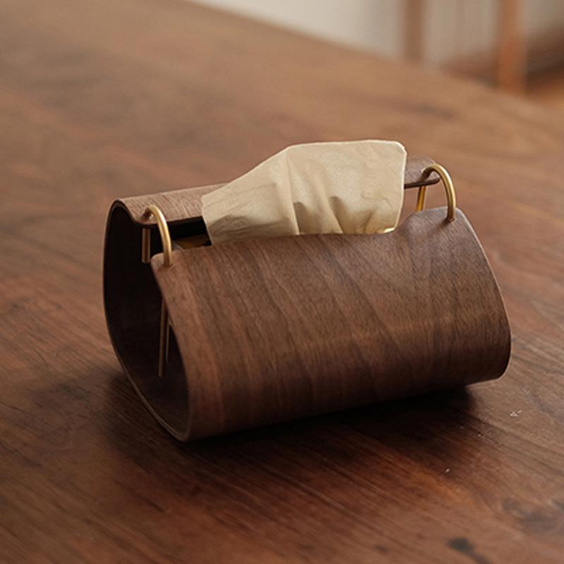 现代简约创意高档木纹纸巾盒家用茶几纸巾收纳创意抽纸盒软装饰品