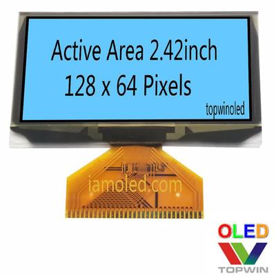 2.42寸oled液晶显示屏2.4英寸蓝色ug-2864albpg14大尺寸厂家蓝光