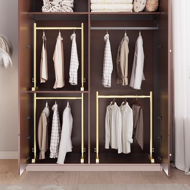 免打孔伸缩杆衣柜挂衣服杆家用晾衣杆衣架挂杆固定托衣橱支撑杆子