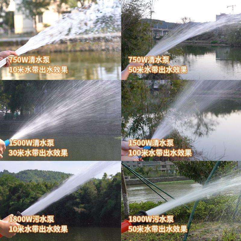 潜水泵220v家用抽水小型抽水机高扬程农用灌溉排污深井污水泵井水