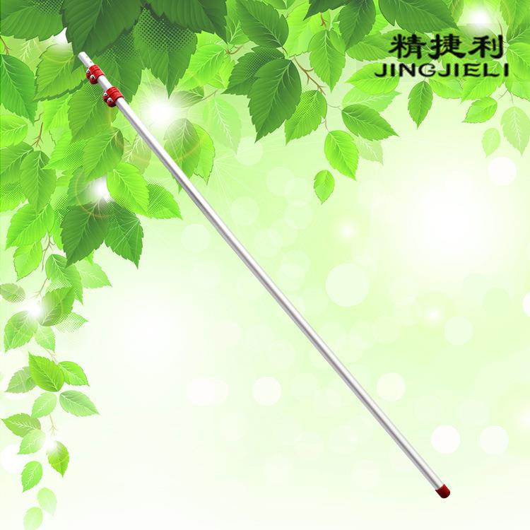 园林厂家直销杆4.5米螺丝塑料件固定铝合金三节伸缩 精捷利牌高枝