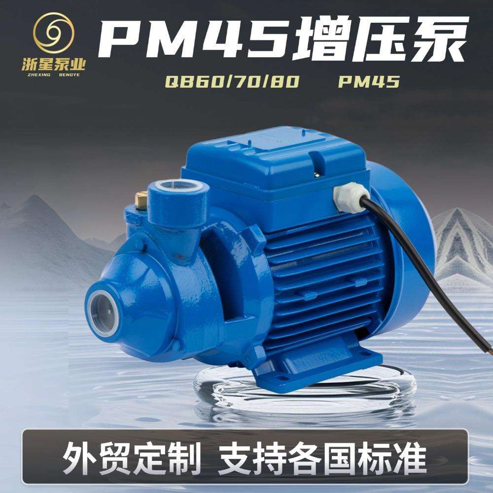 外贸pm45qb60清水泵自来水管道离心加压泵110/220v太阳能增压水泵