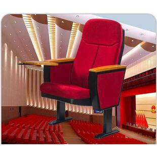 礼堂椅连排座椅优质实木多功能厅座椅带折叠隐藏小桌板工厂直销