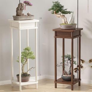 花架子室内客厅电视柜旁落地式绿萝高低置物架中式复古花盆架实木