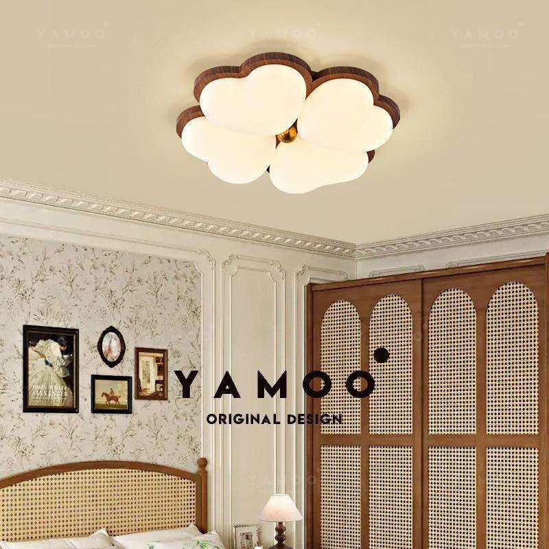 法式中古奶油风吸顶灯卧室灯2025新款创意花瓣儿童房护眼房间灯具,鲜花速递/花卉仿真/绿植园艺,割草机/草坪机,淘宝优惠券,粉丝福利购,淘宝优惠卷