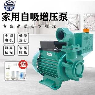 广东凌霄1ZDB65水泵家用自吸水泵高扬程增压泵自来水井农用抽水泵