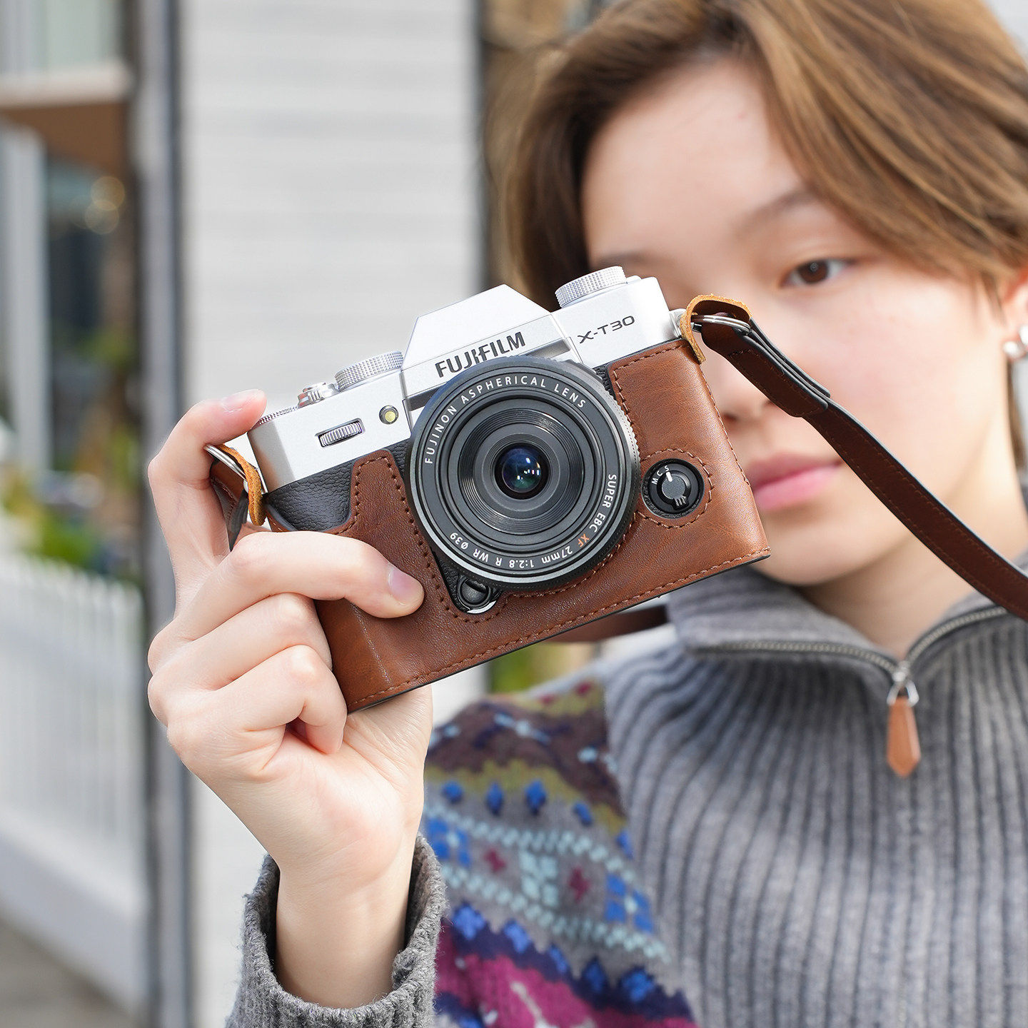 摄侣富士xt30三代保护套xs20相机包xt30二代xt50皮套x100vi保护套