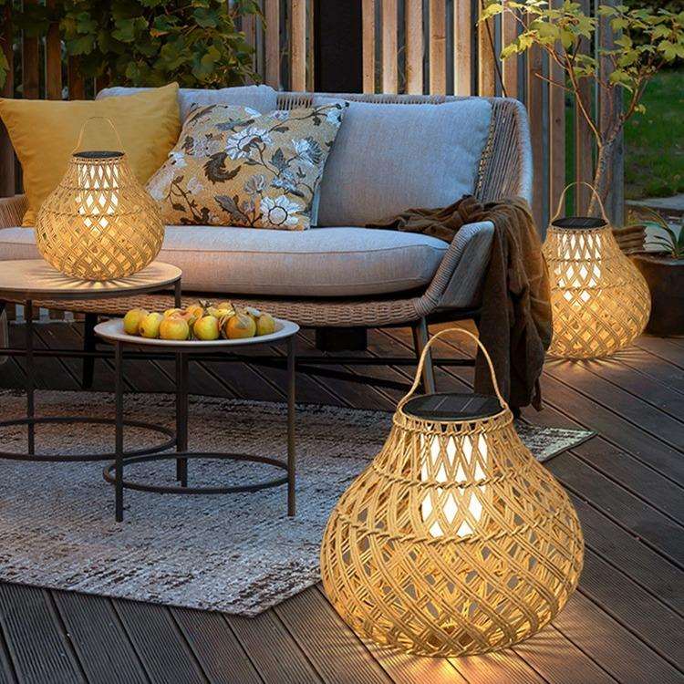 花园庭院灯户外落地灯露营手提灯露台挂灯太阳能草坪灯别墅氛围灯