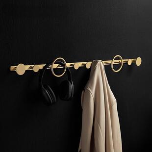 轻奢卧室衣帽架全铜挂衣钩玄关衣服挂钩入户门后挂衣架壁挂墙上