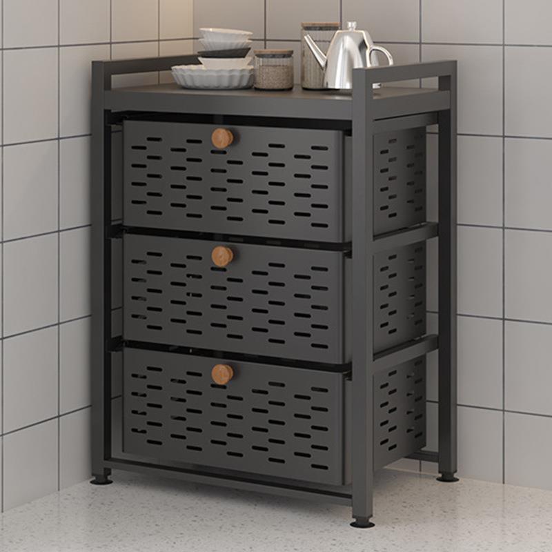 厨房抽拉式置物架可移动家用收纳架多层夹缝储物柜子落地式储物架