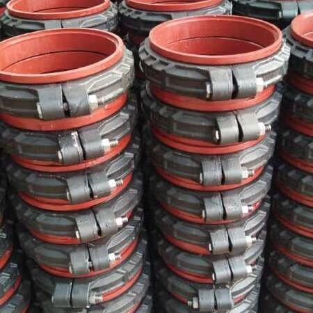 KRJ肩型卡箍式柔性管接头 卡箍式挠性管接头 矿用快速接头