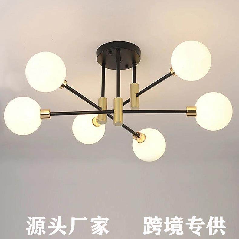 跨境货源北欧吸顶灯卧室玻璃圆球分子灯黑金色简约室内家用灯饰,玩具/童车/益智/积木/模型,毛绒/玩偶/公仔/布艺类玩具,淘宝优惠券,粉丝福利购,淘宝优惠卷