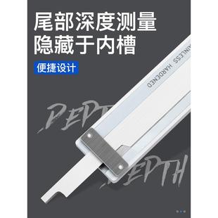 300mm 200 广陆上工带表卡尺0 150mm高精度不锈钢代表油游标卡尺0
