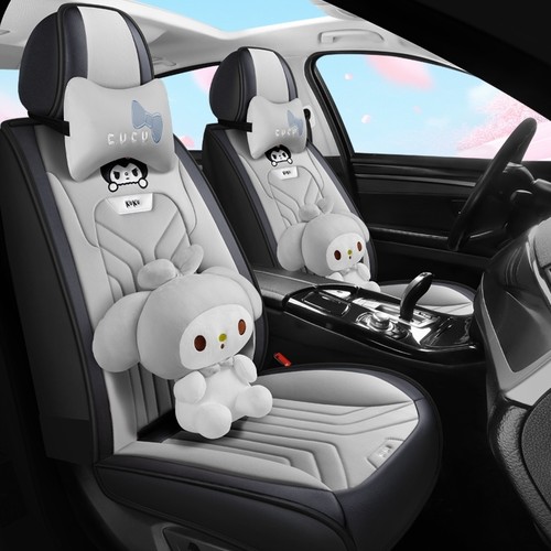 比亚迪元UP新四季通用全包围座椅套卡通皮质高档卡通亚麻汽车坐垫