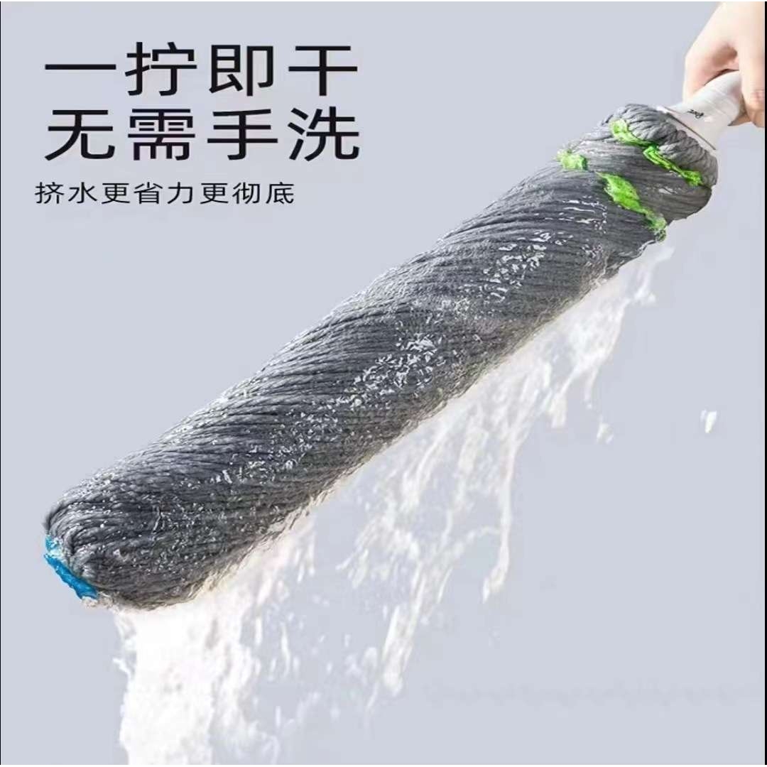 自拧水拖把免手洗旋转拖把毕卡索懒人拖布一拖净家用拧水拖把