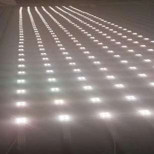 P80户外全彩柔性透明幕墙网格屏异形屏点整屏天花像素广告显示屏