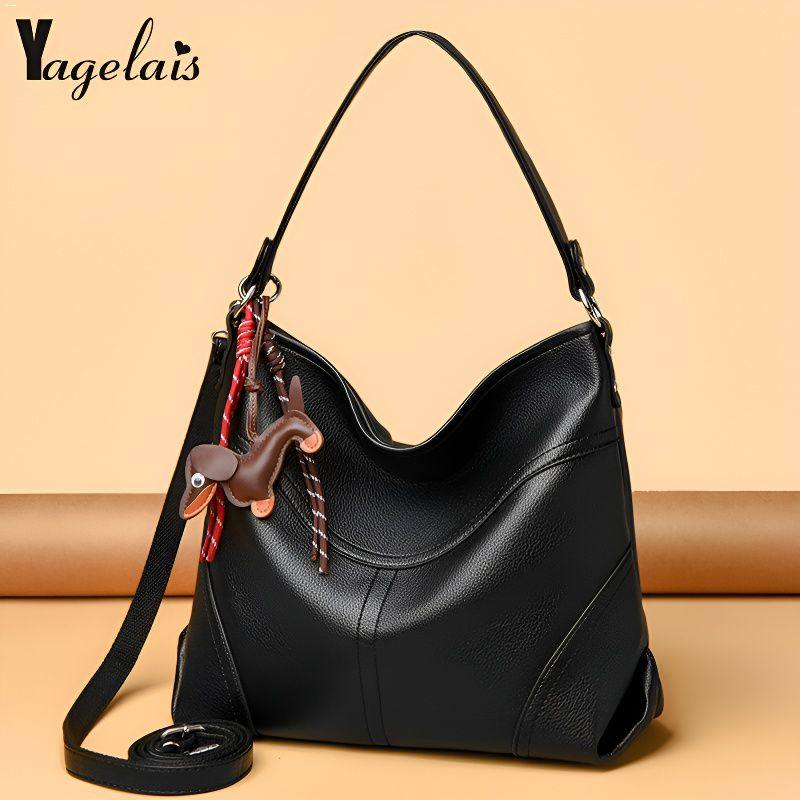 2026新款托特包女士简约休闲大容量水桶单肩包通勤轻奢质感腋下包