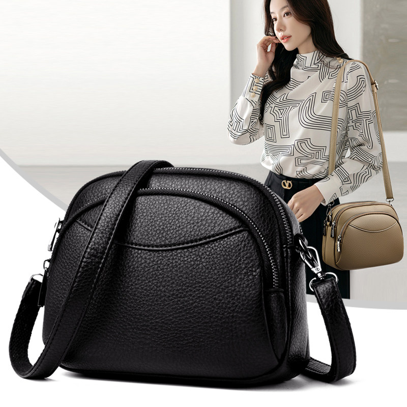 2026新款简约女包软皮小包包休闲单肩斜挎包多隔层时尚黑色手机包,箱包皮具/热销女包/男包,小方包,淘宝优惠券,粉丝福利购,淘宝优惠卷