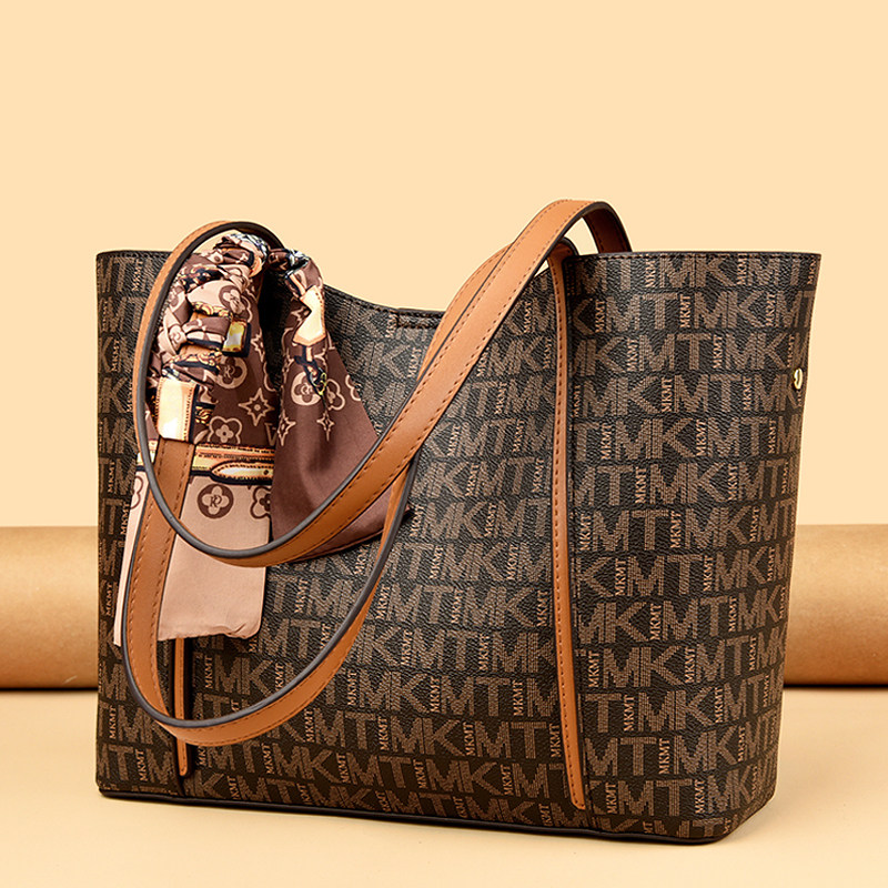 2026新款通勤手提包轻奢轻奢女包包时尚中年妈妈包印花简约单肩包,箱包皮具/热销女包/男包,托特包,淘宝优惠券,粉丝福利购,淘宝优惠卷