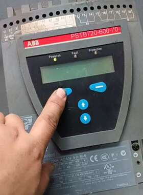 ABBPSTB720-600-70内置旁路软启动器，功能正常