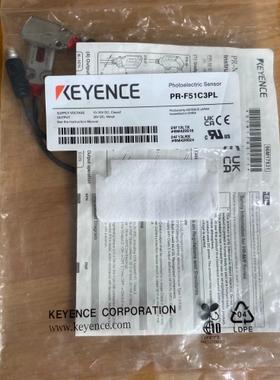 基恩士传感器，型号PR-F51C3PL，全新未使用未开封，实