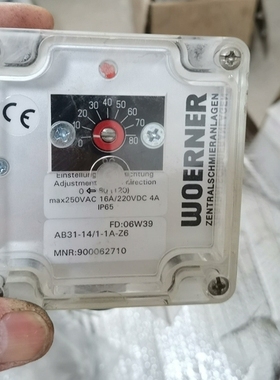 德国W0ERNER威纳温度传感器型号FD：06W39。。AB