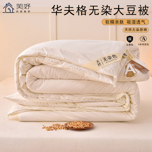 2025新款A类华夫格无染大豆被