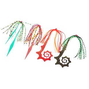 路亚丝裙硅胶丝太阳花飘带炎月铅鱼须老鲷铅头钩铁板钩渔具配件