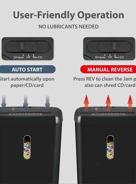 SD108P碎纸机办公12L大容量电动文件条见描述状8张2保密级级张9碎