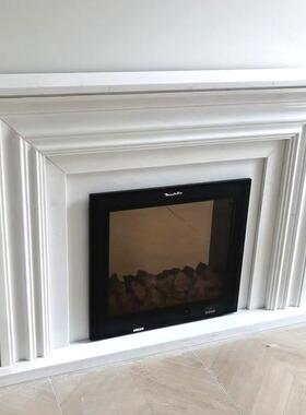 大理石欧式19785壁炉法式汉客厅家装饰仿真用火美式石雕白焰玉石