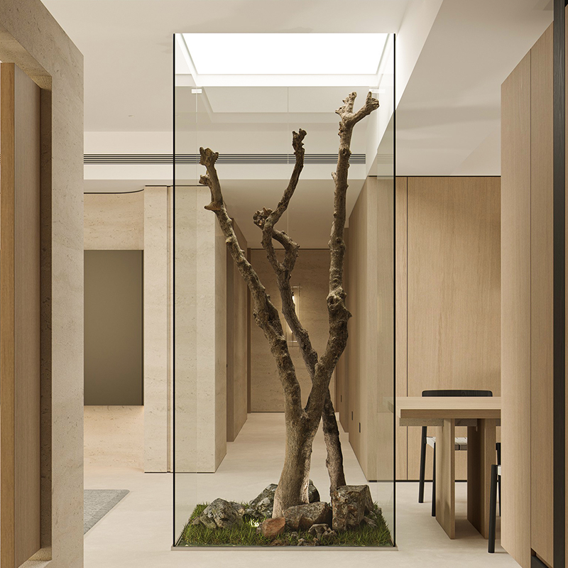 枯树大型彷真绿植造景实木干树枝景观植物室内商场别墅橱窗装饰