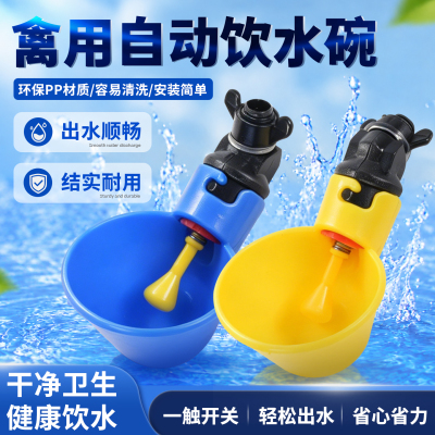 加厚家禽饮水碗全自动养殖水桶新款喂鸡自动饮水器鸡鸭鸽子饮水器