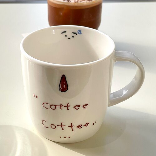 3gegu 三个菇 困困杯 随便杯 可爱马克杯水杯咖啡杯 陶瓷杯饮料杯