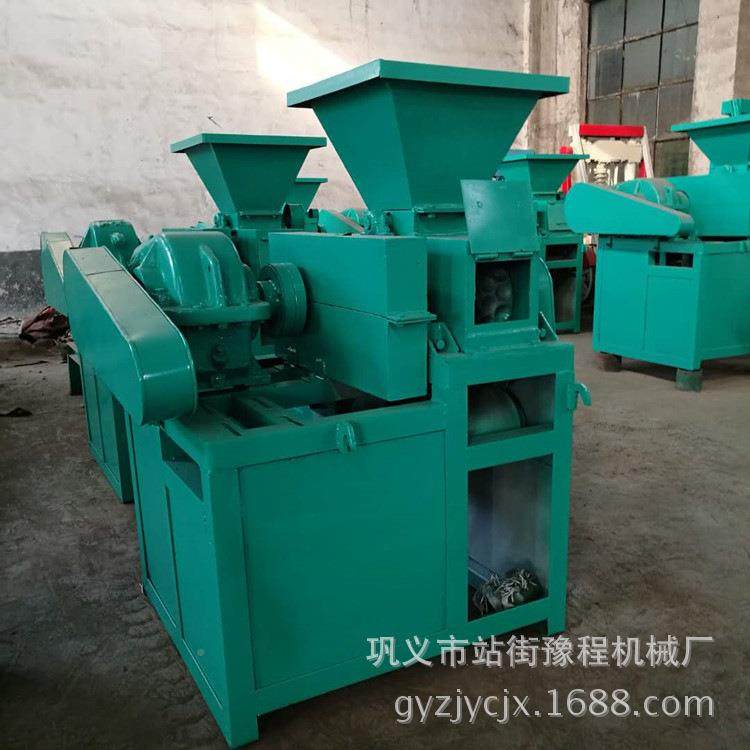 对辊耐火材型煤制球机 料洁净型煤球机成套铁设备 钢渣粉yc60压压