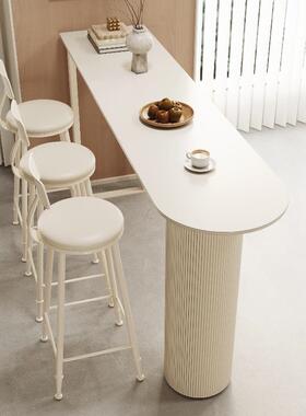 轻奢岩板吧房台桌家客厅用厨边隔断吧台阳靠墙垭BT00789口小台户