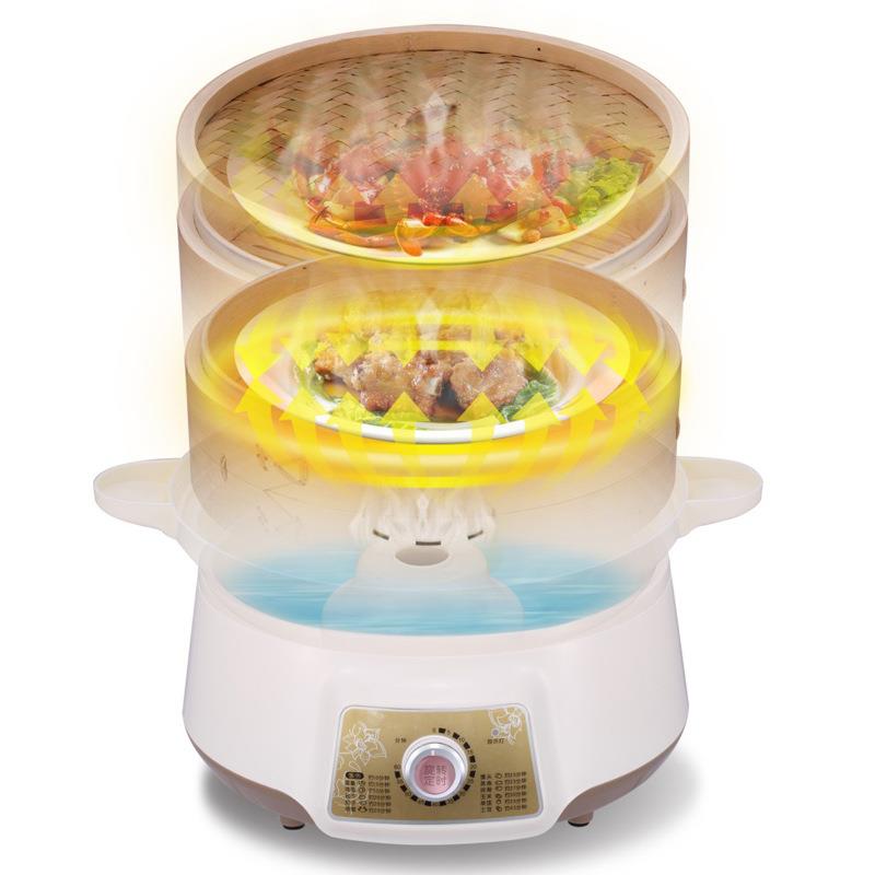 koo72512cuc多功能竹电蒸蒸锅用电蒸笼全自家动早餐机煮蒸包子竹