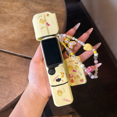 可爱饼饼DIY大疆保护壳pocket3保护套硅胶套云台相机配件手提挂链