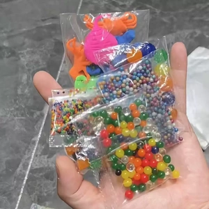 水宝宝全家桶全家福巨无霸泡大珠水精灵玩具珠方形海绵宝宝霸王珠